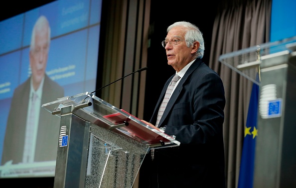 -Le Haut Représentant de l'Union européenne pour les affaires étrangères et la politique de sécurité, Josep Borrell, dit que : « la situation de Hong Kong mine la confiance et a des répercussions sur les relations entre l'UE et la Chine » septembre 2020. Photo Olivier Hoslet / POOL / AFP via Getty Images