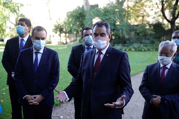 Le Président de la Polynésie française Édouard Fritch.  (Photo : GEOFFROY VAN DER HASSELT/AFP via Getty Images)