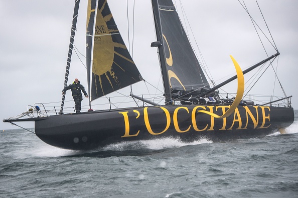 -Armel Tripon (L'Occitane en Provence) reconnait avoir "souvent le mal de mer sur le début des courses". "C'est le stress. Photo Loïc Venance / AFP via Getty Images.