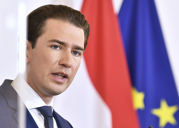 Le chancelier autrichien Sebastian Kurz. (Photo :  HANS PUNZ/APA/AFP via Getty Images)