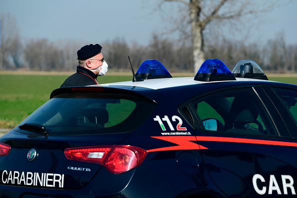 Image d'illustration : un carabinier italien (MIGUEL MEDINA/AFP via Getty Images)