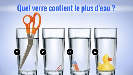 Quel verre contient le plus d’eau ? Vous êtes sans doute un génie si vous pouvez résoudre ce problème d’expert