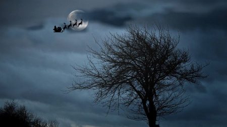 [Photos] Un Alsacien survole les villages avec le traineau du Père Noël qu’il a construit