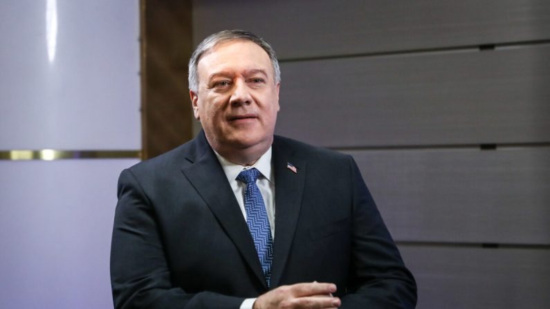 Le secrétaire d'État Mike Pompeo au ministère des Affaires étrangères à Washington le 4 janvier 2021. (Charlotte Cuthbertson/Epoch Times)