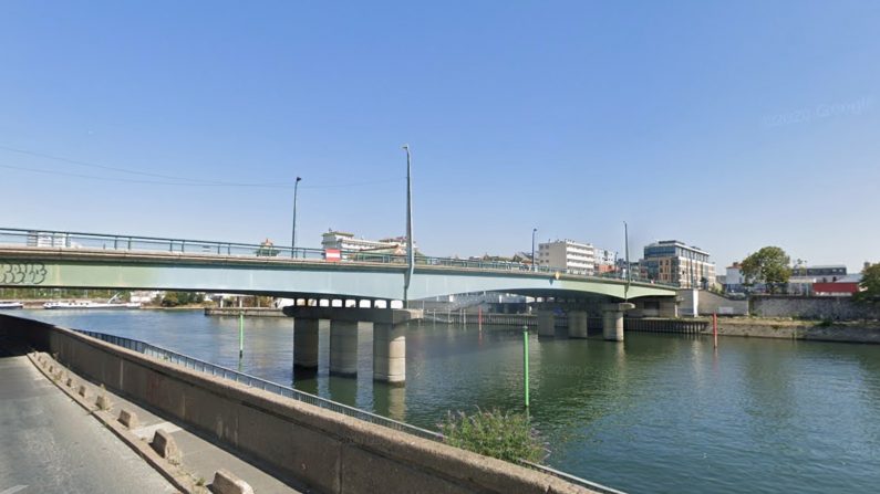 C'est au niveau du pont d'Ivry à Alfortville que l'adolescent s'est jeté dans l'eau glacée. (Capture d'écran/Google Maps)