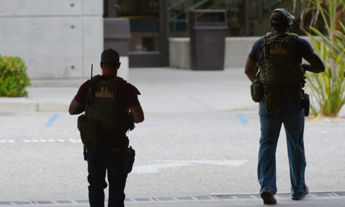 Photo de Marshalls américains prise à Santa Monica, en Californie, le 7 juin 2013. (Joe Klamar/AFP via Getty Images)