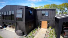 Une maison de luxe construite à partir de 12 conteneurs maritimes industriels mise en vente en Nouvelle-Zélande