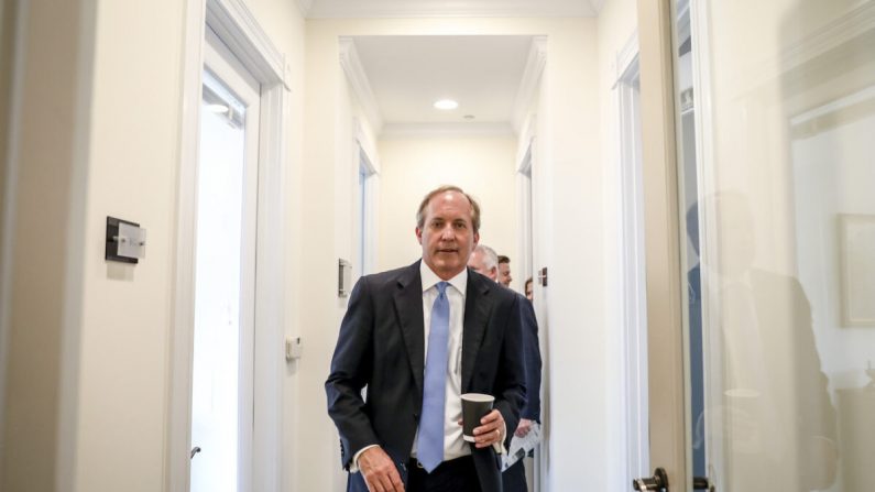 Le procureur général du Texas, Ken Paxton, à Washington, le 20 mai, 2019. (Samira Bouaou/The Epoch Times)