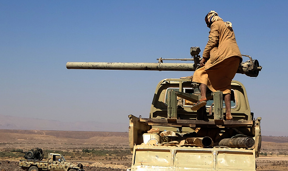 Marib le théâtre d'intenses combats alors que les Houthis tentent de prendre le contrôle de la province riche en pétrole - le dernier bastion du gouvernement du Nord. Photo par - / AFP via Getty Images.