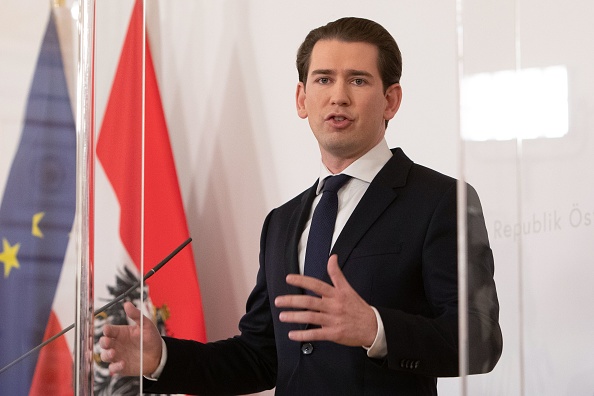 Le chancelier autrichien Sebastian Kurz. (Photo : ALEX HALADA/AFP via Getty Images)