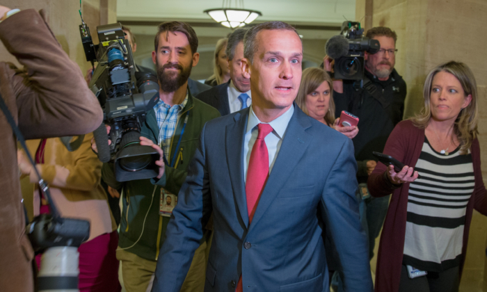 L'ancien directeur de campagne de Donald Trump, Corey Lewandowski, au Capitole américain à Washington, le 8 mars 2018. (Tasos Katopodis/Getty Images)