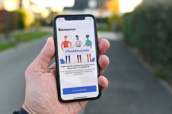 L'application TousAntiCovid. (Photo : DAMIEN MEYER/AFP via Getty Images)