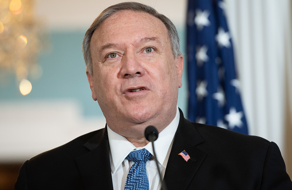 -L’ancien secrétaire d'État américain Mike Pompeo a été embauché par Fox News en tant que "collaborateur". Photo Saul Loeb / POOL / AFP via Getty Images.