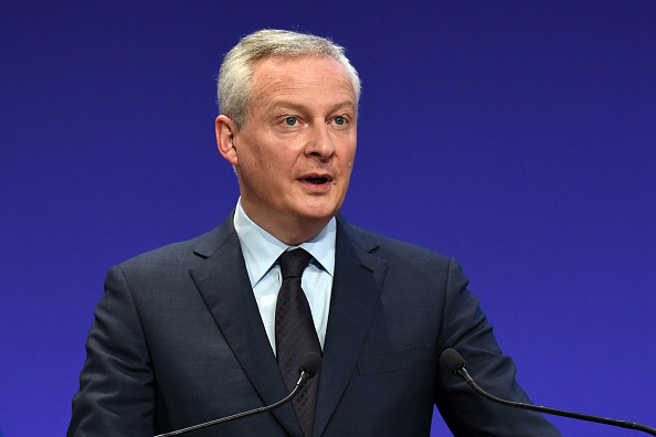 Le ministre de l'Économie et des Finances Bruno Le Maire. (ERIC PIERMONT/AFP via Getty Images)