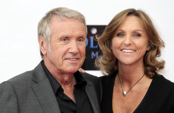 Yves Rénier et son épouse Karine à Monaco en 2012. (VALERY HACHE/AFP/GettyImages)