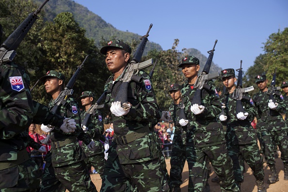 -Illustration- Le KNLA est la branche armée de l'Union nationale karen (KNU) et aurait entre 3 000 et 5 000 combattants actifs dans ses rangs. Photo KC Ortiz/AFP via Getty Images.