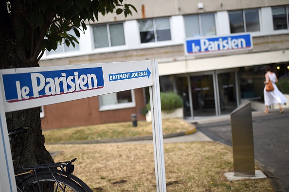 Les bureaux du Parisien à Saint-Ouen en 2015. (STEPHANE DE SAKUTIN/AFP via Getty Images)