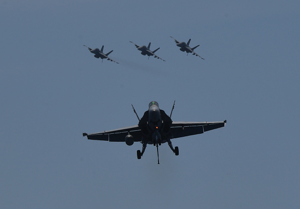  -L'an passé, les avions militaires chinois ont fait un nombre record d'incursions dans la zone de défense de Taïwan. Photo Ted Aljibe / AFP via Getty Images.