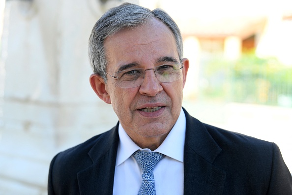 Thierry Mariani du Rassemblement National (RN) candidat aux élections  régionales en Paca.  (Photo : NICOLAS TUCAT/AFP via Getty Images)