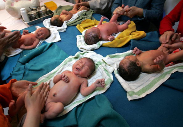 La population chinoise a diminué en 2023 pour la deuxième année consécutive (China Photos/Getty Images)