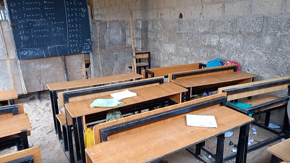 -Des hommes armés ont kidnappé136 enfants dans un séminaire islamique du centre du Nigeria ce week-end, le 31 mai 2021. Photo de -/AFPTV/AFP via Getty Images. 