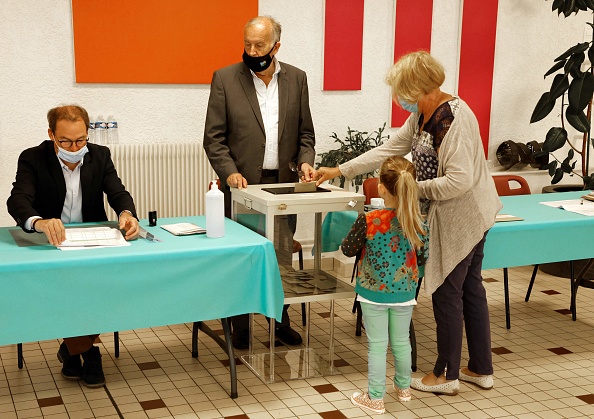 Élections régionales à Cucq, dans le Pas-de-Calais le 20 juin 2021. (Photo LUDOVIC MARIN/AFP via Getty Images)