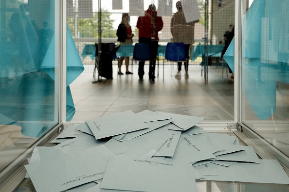 Le duo Vincent Cool et Florence Trevisan avait pris la tête lors du premier tour des élections départementales dans le canton de Ribemont (Aisne). (LUDOVIC MARIN/AFP via Getty Images)