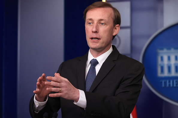 Le conseiller à la sécurité nationale Jake Sullivan parle aux journalistes pendant la conférence de presse quotidienne dans la salle de presse Brady à la Maison Blanche le 07 juin 2021 à Washington, DC.(Photo : Chip Somodevilla/Getty Images)