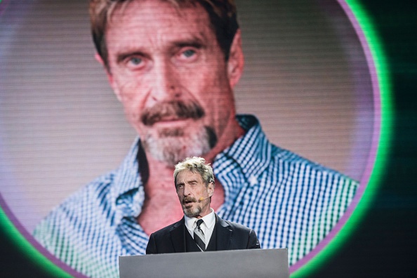 John McAfee, fondateur de la société antivirus éponyme.        (Photo : FRED DUFOUR/AFP via Getty Images)