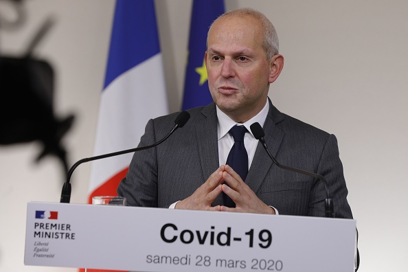 Le directeur général de la Santé Jérôme Salomon à Paris, mars 2020. (Photo : GEOFFROY VAN DER HASSELT/POOL/AFP via Getty Images)