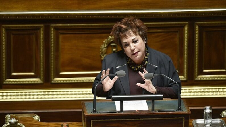 La sénatrice française Esther Benbassa, d’Europe Ecologie-Les Verts (EELV) (Photo de MARTIN BUREAU/AFP via Getty Images)