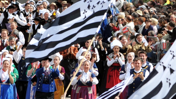 Festival interceltique de Lorient, le 7 août 2011.  (Photo FRED TANNEAU/AFP via Getty Images)