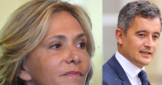 Valérie Pécresse et Gérald Darmanin ( Photo : PASCAL GUYOT/THOMAS COEX/AFP via Getty Images)