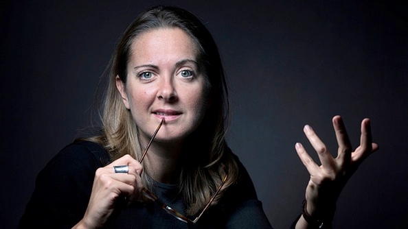 Charline Vanhoenacker, journaliste et humoriste belge, ainsi que chroniqueuse à France Inter (Photo de JOEL SAGET/AFP via Getty Images)