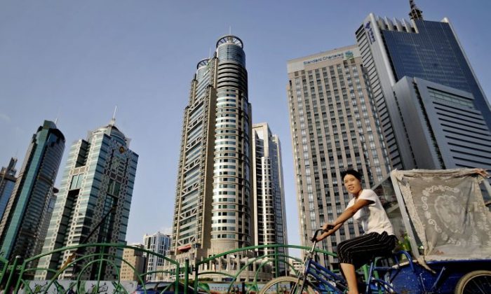 La ligne d'horizon de Pudong, le quartier financier de Shanghai, en Chine, photo non datée. (Philippe Lopez/AFP/Getty Images)