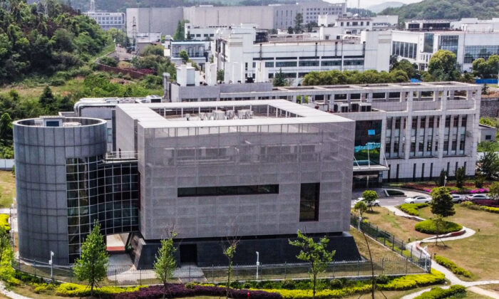 Le laboratoire P4 de l'Institut de virologie de Wuhan, à Wuhan, en Chine, le 17 avril 2020. (Hector Retamal/AFP via Getty Images)