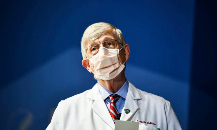 Le Dr Francis Collins, directeur des Instituts américains de la santé (NIH), à Bethesda (Maryland), le 26 janvier 2021. (Brendan Smialowski/AFP via Getty Images)