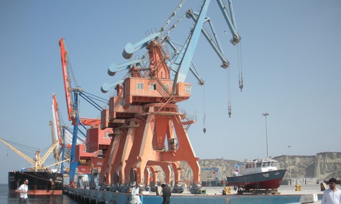 Vue du port de Gwadar au Pakistan, un projet d'infrastructure de plusieurs milliards de dollars dans lequel la Chine a investi dans le cadre de son initiative « la Ceinture et la Route ». (Amelie Herenstein/AFP/Getty Images)