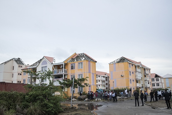 Quartier-d'Orléans, village de la partie française de l'île de Saint-Martin. (Photo THOMAS SAMSON/AFP via Getty Images)