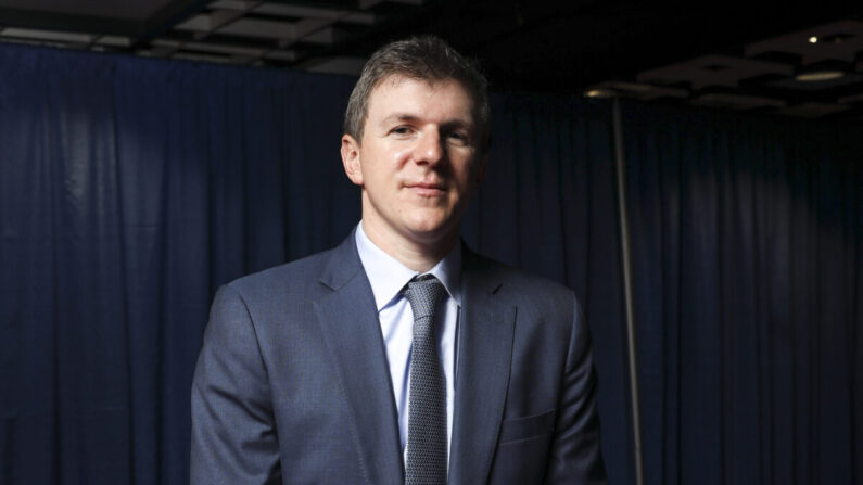 James O'Keefe, fondateur de Project Veritas, lors du sommet des électeurs à Washington, le 12 octobre 2019. (Samira Bouaou/The Epoch Times)