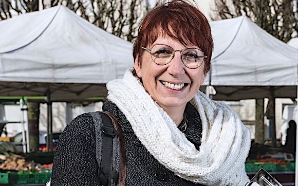 Anne Vignot, maire de Besançon (EELV). (Photo :  SEBASTIEN BOZON/AFP via Getty Images)