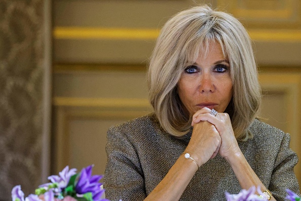 L'épouse du président français, Brigitte Macron  (LUDOVIC MARIN/POOL/AFP via Getty Images)