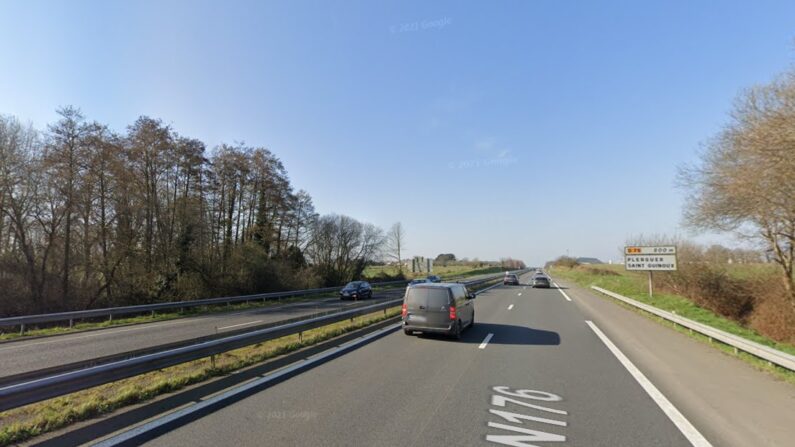 C'est sur la quatre voies à hauteur de Plerguer que le drame a eu lieu. (Capture d'écran/Google Maps)