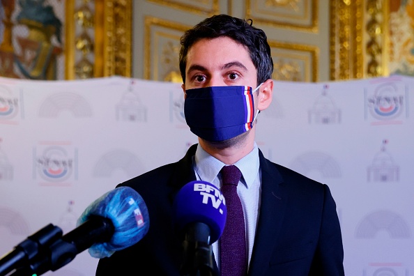 Le porte-parole du gouvernement, Gabriel Attal (THOMAS SAMSON/AFP via Getty Images)