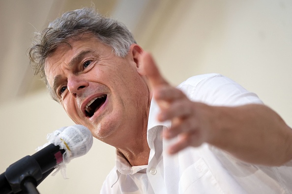 Fabien Roussel premier secrétaire du Parti communiste français. (Photo : RICHARD BOUHET/AFP via Getty Images)