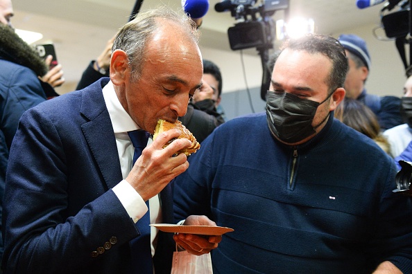 Meeting d'Eric Zemmour à Villampuy, le 7 janvier 2022. (Photo JEAN-FRANCOIS MONIER/AFP via Getty Images)