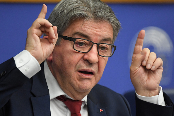 Jean-Luc Mélenchon, leader de la Nupes. (PATRICK HERTZOG/AFP via Getty Images)