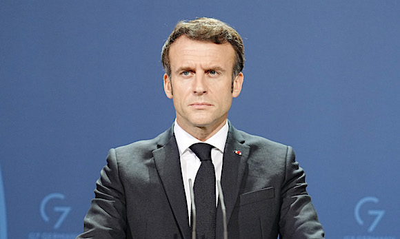 Le Président Emmanuel Macron à Berlin, Allemagne. (Photo : Kay Nietfeld - Pool/Getty Images)