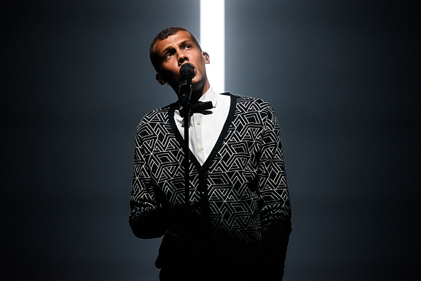  Stromae en direct au Madison Square Garden le 1er octobre 2015 à New York.  (Photo : Matthew Eisman/Getty Images)