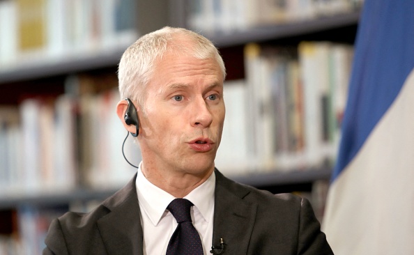 Le ministre du Commerce extérieur Franck Riester. (Photo : DANIEL MUNOZ/AFP via Getty Images)